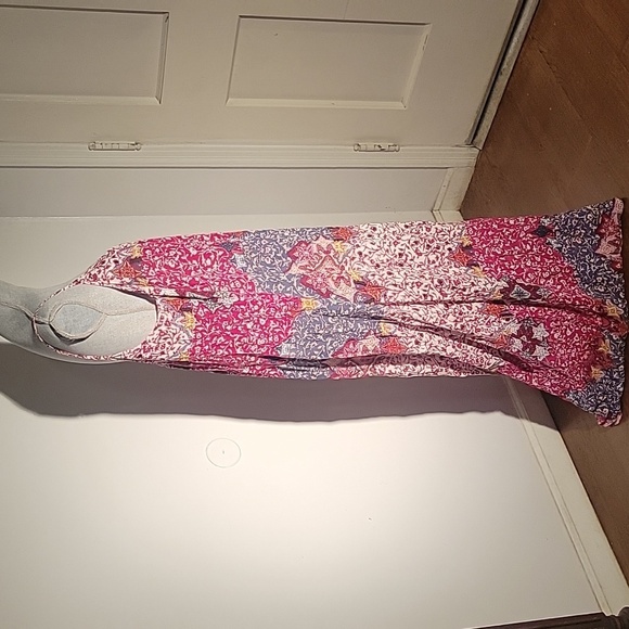 Forever 21 Maxi Colorful Pattern, Sleeveless Dress, Size: L - Picture 4 of 8